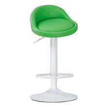 Poltrone Nubao Base Bianca, Girevole Sedia Alta Sedia Alta Sgabello Coffee Shop, Ricevimento, Salone di Bellezza, Rosso (Color : Green)