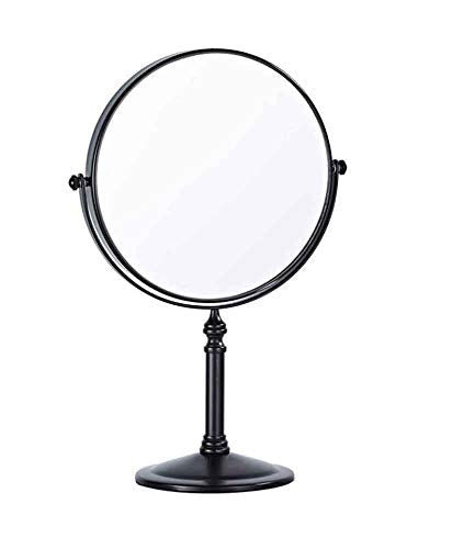 Specchio per Il Trucco da Tavolo, Specchio per Il Trucco ingranditore del Bagno della Camera da Letto, LED Rotondo ad Alta Definizione con Luce, medicazione da Tavolo per Studenti dormitorio