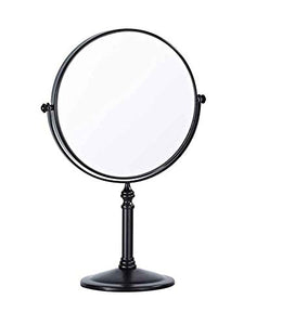 Specchio per Il Trucco da Tavolo, Specchio per Il Trucco ingranditore del Bagno della Camera da Letto, LED Rotondo ad Alta Definizione con Luce, medicazione da Tavolo per Studenti dormitorio