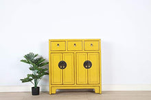 Yajutang Cassettiera cinese 25 cm profondità orientale/asiatica giallo