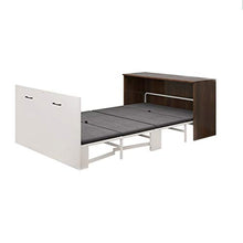 TWW Letto Invisibile per Uso Domestico Piccolo Appartamento Pausa Pranzo Siesta Libreria Pieghevole Scrivania Balcone Integrato Letto Contenitore Multifunzionale Nascosto,A