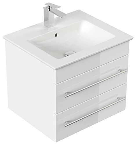 Mobile bagno con lavabo Villeroy & Boch Venticello 60cm bianco lucido