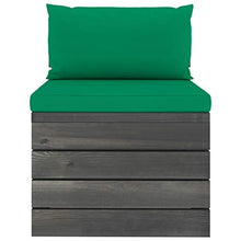 FAMIROSA Set Divani da Giardino su Pallet 4 pz con Cuscini Massello Pino-1784
