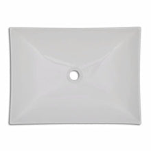 Roderick Lavabo bagno ceramica ceramica lavabo arte bianco lucido lavandino lavandino foro di scarico (¦μ): 4,5 cm