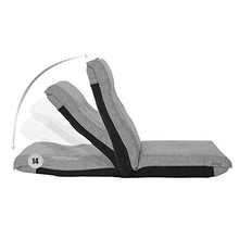 SMC Sedia della Finestra di Baia pigra della Sedia Pieghevole del Letto della Sedia del Computer della Camera da Letto Pieghevole della Camera da Letto (Color : Gray)
