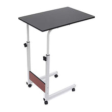 SXGKY Sollevamento Rimovibile Tabella del Computer Portatile Registrabile Laptop Desk Ruota Portatile Ping può Essere Sollevato in Piedi Desk Scrivania Portatile FF (Color : Black)