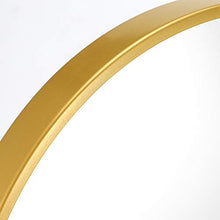 Snufeve6 Specchio per Il Trucco, Linee semplici ed Eleganti, morbide e Belle con Una Base, Specchio Rotondo con Superficie Grande e Resistente, per corridoio di casa, Bagno, Soggiorno