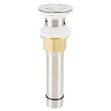 Oumefar Facile Installazione Rubinetto per lavabo Pulsante per lavabo Lavello per(D Type 304 Bounce Hole Drainer LQ-5393)