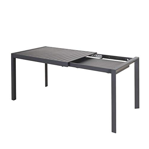 Chicreat Tavolo allungabile in alluminio, da esterni, 180 x 90 x 71,5 cm