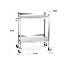YIN YIN Carrello per Ripiani Carrello a Ripiani, Cucina Rack Mobile in Acciaio Inox conveniente Grande capacità di stoccaggio Soggiorno Bagno Camera da Letto, 4 Dimensioni Carrello a rulli