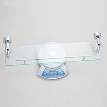 Mensola in Vetro Mensola Portaoggetti Bagno Mensola 1 Ripiano in Vetro Temperato Mensola Doccia Rettangolare Cromata in Rame Antiruggine a Parete