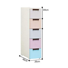 BUDBYU Armadio Laterale Stretto, Armadio Laterale Trapuntato Armadio cassettiera Armadio Bambino Armadio da Cucina cassettiera da Bagno risparmia Spazio