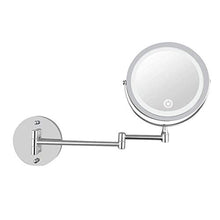 SYue Specchi per Trucco da 7 Pollici per Montaggio a Parete Specchi per Trucco da 10 ingrandimenti Luci a LED per Hotel Bagno da Barba Specchio cosmetico Specchi da Parete con Doppi Bra
