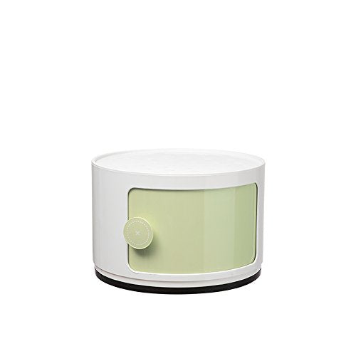 UMCCY Semplice plastica Libera Combinazione Locker con la Porta della Camera da Letto Bambini armadi del Comodino Snack Toy armadietto, 1, Uno Strato di Verde