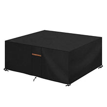 SanGlory Copertura per Mobili da Giardino Impermeabile Robusto 600D Oxford Telo Copri Protettivo per Tavolo e Sedie da Esterni Coperture per Set Arredo Giardino (200x160x70cm)