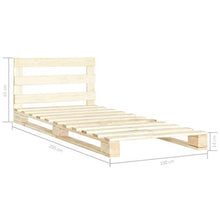 SKM Giroletto in Pallet di Legno Massello di Pino 100x200 cm (25.8kg)