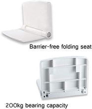 Bath Chair Ingresso Wall Hanging Chair Parete Hidden igienici Vasca da Bagno Sedile Pieghevole Doccia Sgabello Scarpe Cambiare Sedile Sicurezza