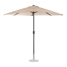 Uniprodo Mezzo Ombrellone Ombrellone da Esterno Uni_HALFUMBRELLA_R300Cr (Crema, Pentagonale, 270 x 135 cm, UPF 50)