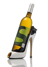 LUDI-VIN 5060388470333 Porta Bottiglia patinata di Resina Bianco 21 x 10,5 x 20 cm