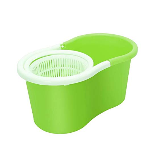 SSAYY Mop Mocio Rotante A 360 ° con Secchio E Doppia Testa Mop Mop Blu per Cucina Domestica Piastrelle in Ceramica in Legno Laminato Pulizia del Pavimento