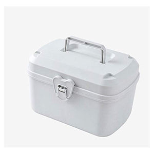 Scatola per Medicinali Household Medicina Box, Double-Layer di sicurezza medica, Multi-Function Storage Box, 9,0 pollici, Strumenti infermeria, portatile, Grigio Contenitore per Medicinali