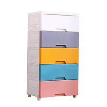 CaoQuanBaiHuoDian Guardaroba Semplice Portatile in plastica cassetti 5 cassetto dell'organizzatore di immagazzinaggio for i Vestiti da Letto Sala Giochi Design Robusto e Stabile