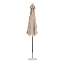 Uniprodo Mezzo Ombrellone Ombrellone da Esterno Uni_HALFUMBRELLA_R300Cr (Crema, Pentagonale, 270 x 135 cm, UPF 50)