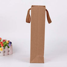 CLISPEED 12 Pz Sacchetti Regalo Vino Addensato Carta Kraft Creativo Copertura del Vino per La Festa di Compleanno Compleanno Festival (Modello Misto)