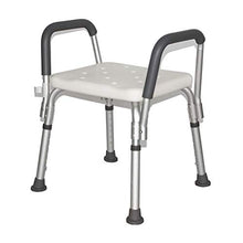 Sedia da Doccia Sedia da Doccia in Acciaio Inox Sgabello per Anziani/Disabili Sgabello Antiscivolo Sedile da Doccia Sgabello con Maniglia 6 Altezza Panca da Bagno Sgabello Seduta Bianco Peso Max