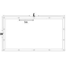 LSXIAO Balcone Protezione Copertura divisoria Schermata Privacy Protezione Impermeabile/Solare con Occhiello e Corda Libera Parabrezza for Recinzione da Esterno, 33 Dimensioni