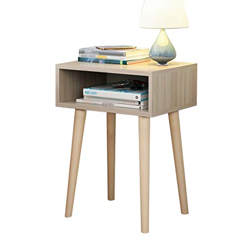 Comodino Bagno Domestica Assemblea Addensare in massello di pompaggio No Corridoio Camera da Letto Soggiorno Locker Multifunzione 40X30X55cm FANJIANI (Color : Oak)