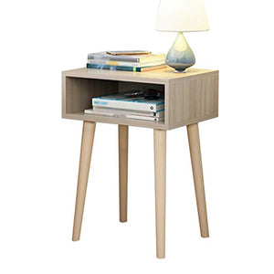 Comodino Bagno Domestica Assemblea Addensare in massello di pompaggio No Corridoio Camera da Letto Soggiorno Locker Multifunzione 40X30X55cm FANJIANI (Color : Oak)