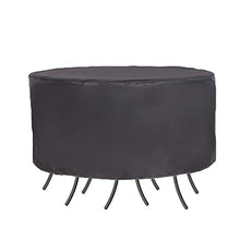WZDD Copertura Tavolo Giardino Impermeabile 244cmx59cm, Copritavolo Rotondo per Mobili, Telo Copri Tavolo per Esterno Oxford 420D Resistente Copri Tavolo da Giardino