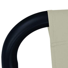 vidaXL Lettino da Giardino Crema 200x90 cm in Acciaio