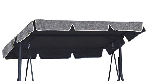 Ferocity Universale Tetto del Dondolo da Giardino Ricambio Ricambi tettuccio Tetto Dondolo Copertura Superiore baldacchino Dimensione 112 x 166 cm Lino [101]