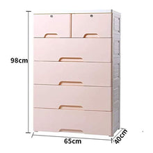 QJL_ANA Armadi Dresser cassetto 5 Plastic Governo di immagazzinaggio Moderna semplicità Camera Giochi for Bambini in Camera Soggiorno Camera da Letto cassettiera