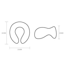 HIMFL Cuscino per Il Collo per Aeroplano Schiuma di Memory-Memory, Cuscino da Viaggio Regolabile per poggiatesta Morbida del Sonno con Il Collo del Collo-Master del Comfort di Volo,Blu
