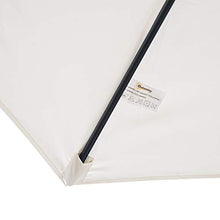 Outsunny Ombrellone Semicircolare da Parete Poliestere Impermeabile con Protezione UV Bianco 269x138x236 cm