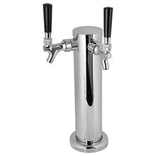 Rockyin Acciaio Inossidabile Birra Torre Rubinetto a Due Punte Tap Facile Installazione Birra Rubinetto