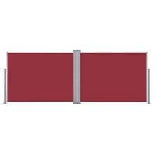 vidaXL - Tenda da sole laterale estensibile, 120 x 1000 cm, colore: Rosso