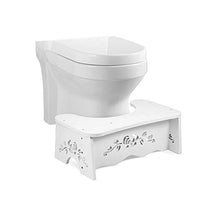 JSJE Sgabello da Toilette, Sgabello da Bagno WC Step Sgabello Confortevole Squat Sgabello ausiliario, su Squat Pit Children's Home Step Sgabello Adatto a Tutti i Servizi