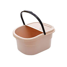 WRJ Pediluvio Massaggiatore Portatile Lavello in Materiale Sintetico Piedi Vasca Secchio con Coperchio E Manico Pediluvio Pediluvio,1