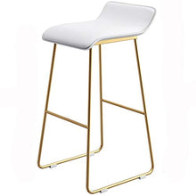 WHOJA Sgabelli da Bar semplicità Moderna Mobili da Bar Sgabello Alto Sedile in PU Sedia da Pranzo Gamba di Metallo Peso del Cuscinetto 150 kg 70 cm di Altezza Sedia da Pranzo (Color : White#)