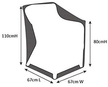 SORARA Copertura Protettiva per Sedia impilabile o reclinabile | Grigio | 67 x 67 x 67 x 110 cm | Idrorepellente
