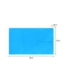 Mobile Bagno Sospeso in Legno Vaduz Salvaspazio con 2 Ante E 2 Cassetti Design Moderno con Lavabo in Ceramica Mobiletto Arredamento per Interni Arredo, 90 x 36 x 50 Cm Colore Puffo