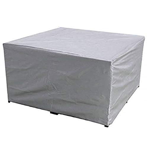 DIANPU Copertura per Mobili da Giardino, Copertura Impermeabile E Antipolvere per Giardino Interno Ed Esterno, Copertura Antipolvere Combinata per Tavolo E Sedia (180 * 120 * 74cm,Argento)