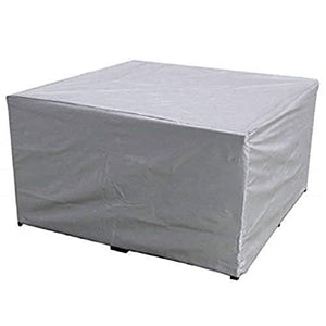 DIANPU Copertura per Mobili da Giardino, Copertura Impermeabile E Antipolvere per Giardino Interno Ed Esterno, Copertura Antipolvere Combinata per Tavolo E Sedia (180 * 120 * 74cm,Argento)