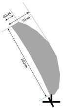 HBCOLLECTION Superiore Premium Traspirante Telo di Copertura Copri con Bacchetta per ombrellone decentrato 280cm
