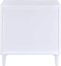 YRRA Comodino di Transizione con Comodino a 3 cassetti Comodino Divano Tavolino Laterale per Soggiorno Camera da Letto 20 L x 16 P x 21 A (Bianco e Rovere stagionato)