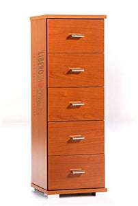 LIBEROSHOPPING.eu - LA TUA CASA IN UN CLIK Mobile cassettiera piccola legno 5 cassetti multifunzione (Ciliegio)